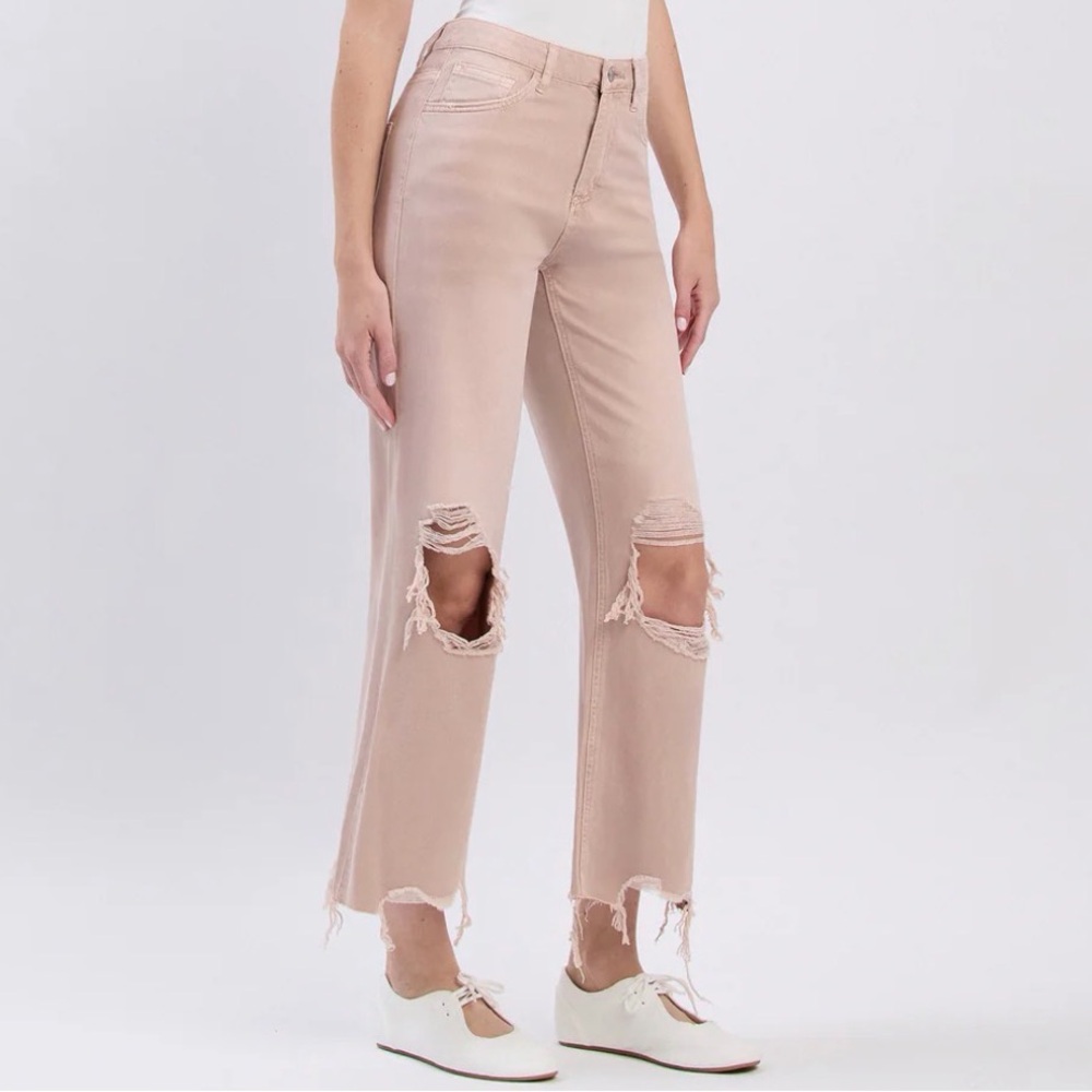 Vervet Denim July Song Super High Rise Vintage Flare Cropped 27